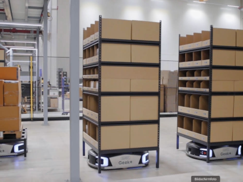 Logistics center: Geek+ automates order picking for German 3PL provider Bergler
