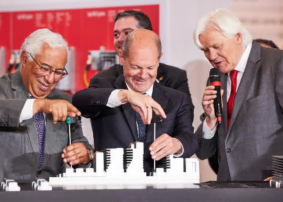 Hans Beckhoff, Olaf Scholz und António Costa