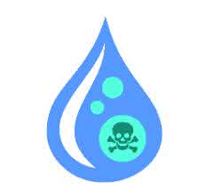 Ionenchromatographie: Cyanid-Bestimmung in alkalischen Lösungen Wassertropfen mit Totenkopf (Zeichnung)