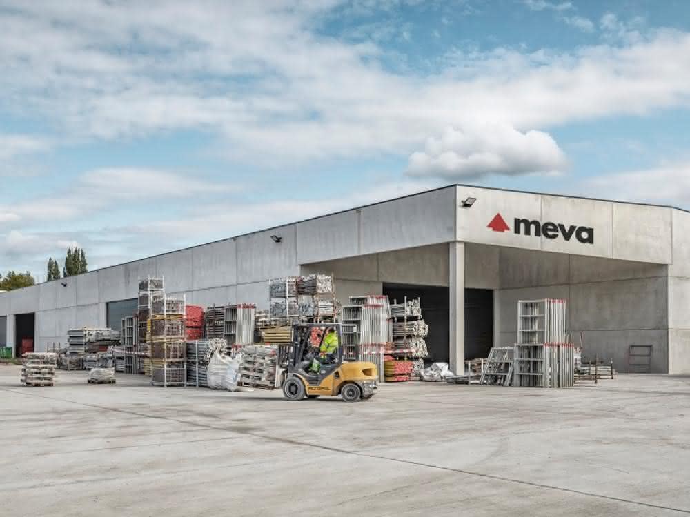 MEVA-Schalungszentrum in Landen/Belgien