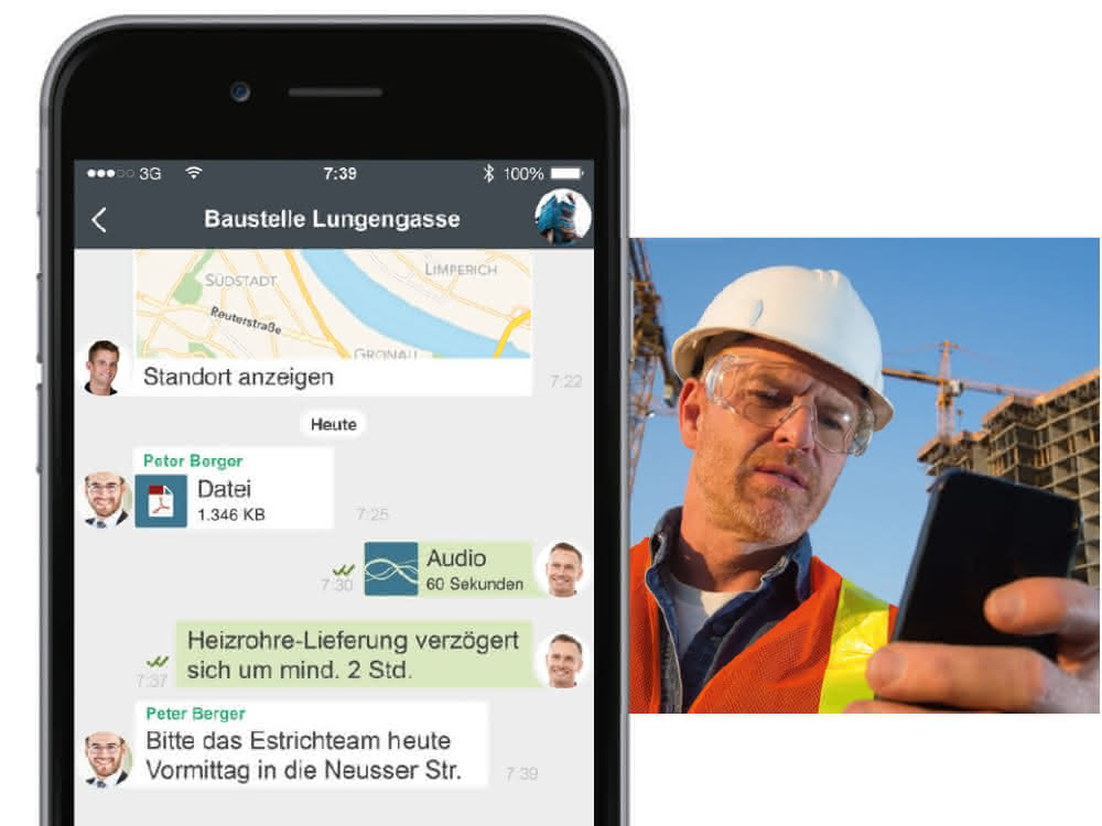 Digitalisierung: Messenger in der Baubranche