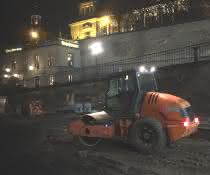 Bagger und Radlader: Mitten in Dresden: Brückensanierung mit Bau-Equipment von Cramo