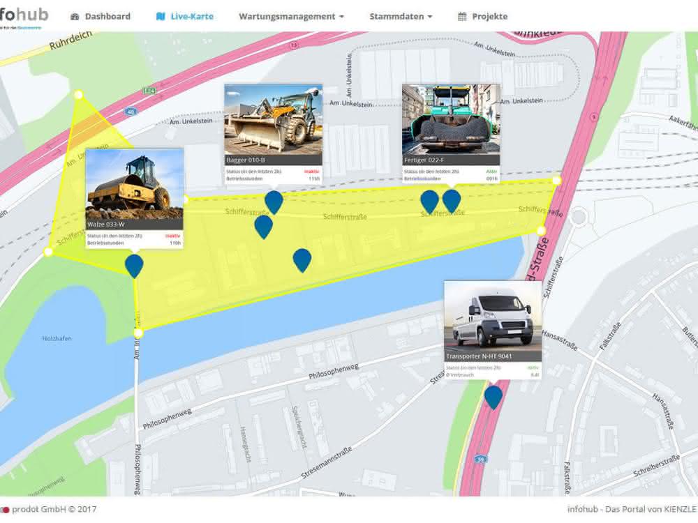 Telematik + Management: Neue IoT-Plattform für das Baugewerbe Telematik + Management: Neue IoT-Plattform für das Baugewerbe