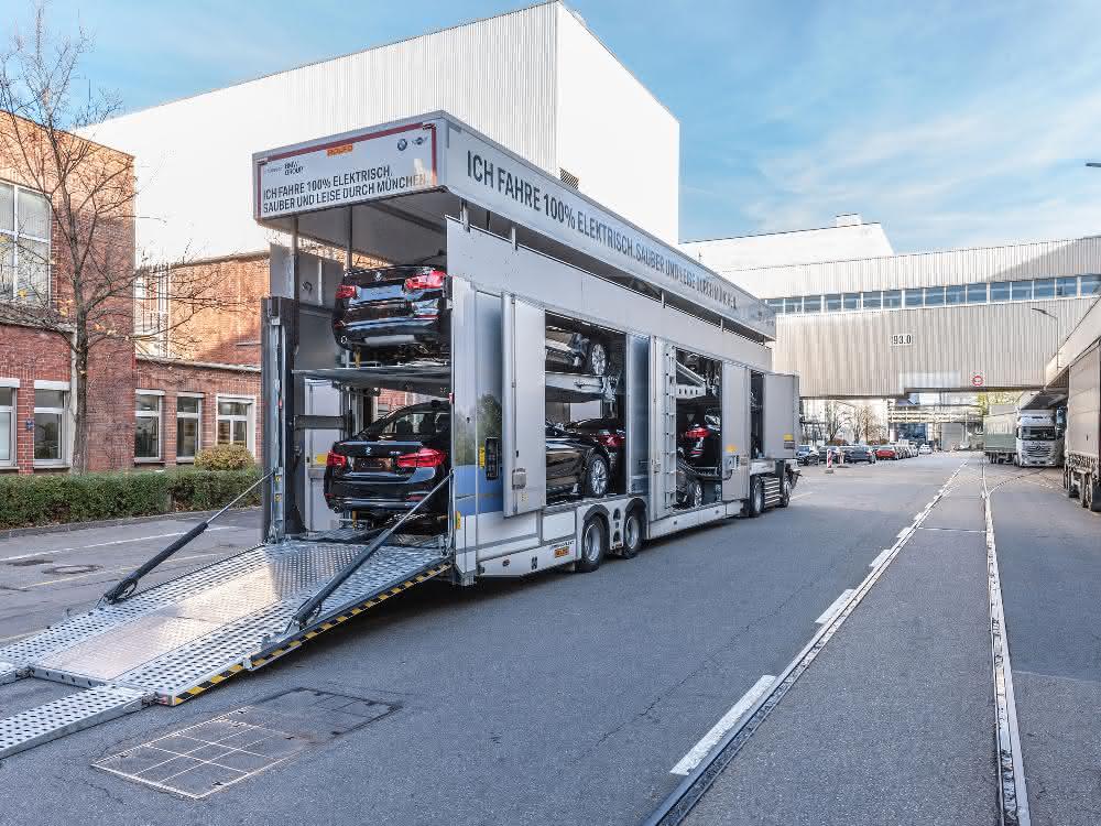Bau-Lkw: Sauber und leise durch München: zwei neue E-Lkw für BMW