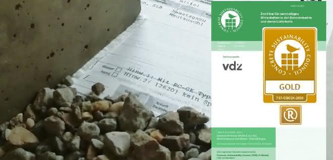 Rezyklierte Gesteinskörnung für zertifizierten Beton: Dyckerhoff: Werk Dillingen erhält erstes CSC R-Modul