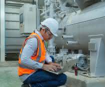Worker maintains machine Worker at machine