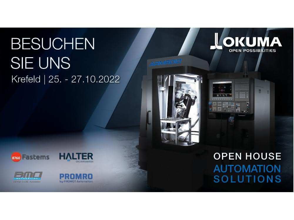 Anzeige: Jetzt anmelden zum „Open House 2022“ bei Okuma in Krefeld!