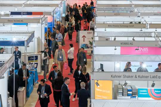 Impression von der Ilmac Lausanne (Blick in die Messehalle)