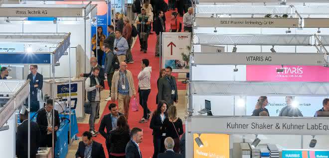 Impression von der Ilmac Lausanne (Blick in die Messehalle)