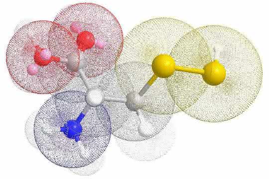 Molekülmodell des Cystein-Persulfid