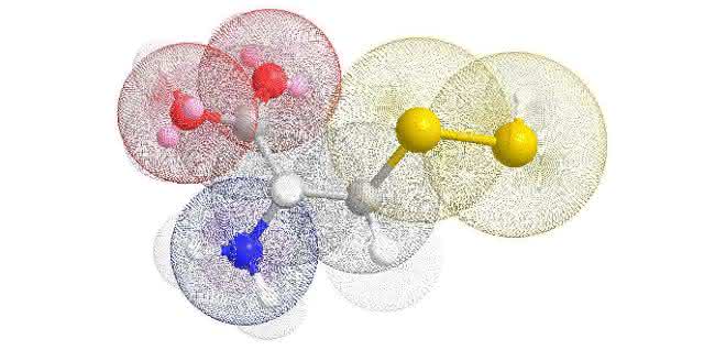Molekülmodell des Cystein-Persulfid