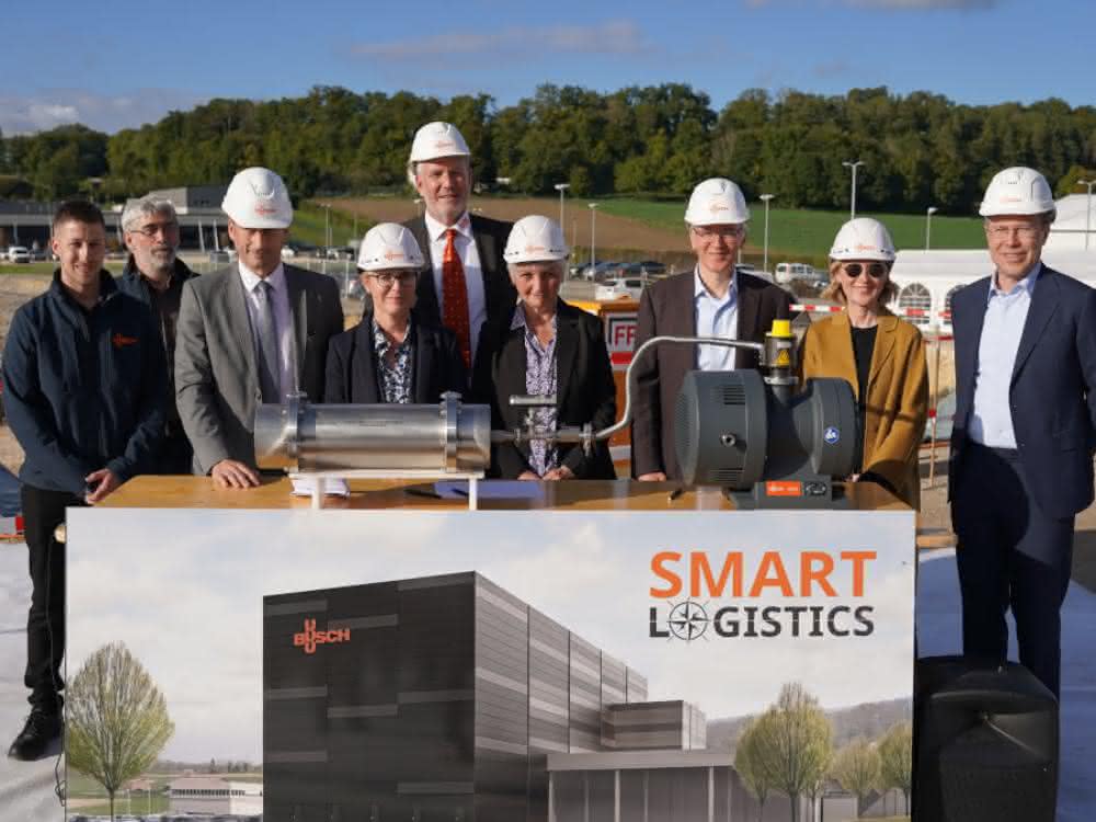 Laying of the foundation stone in Chevenez: A new high-bay warehouse is being built for Ateliers Busch Laying of the foundation stone in Chevenez: A new high-bay warehouse is being built for Ateliers Busch