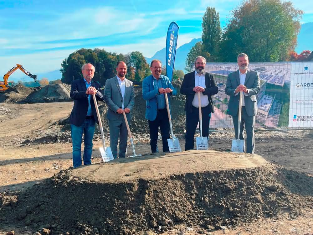 Spatenstich für Forschungs- und Produktionshalle in Vorarlberg Spatenstich für Forschungs- und Produktionshalle in Vorarlberg
