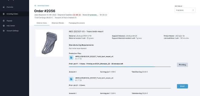 Software: Quality tracking module for 3D printing