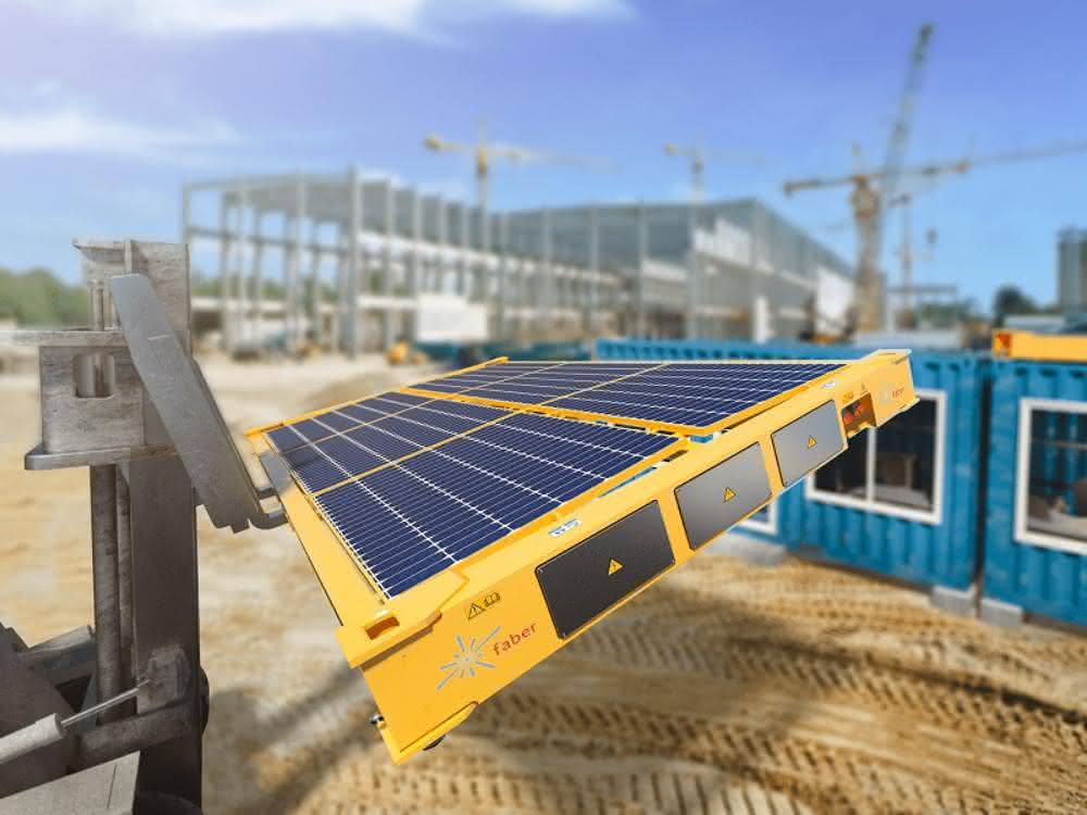 CO2-neutrale Baustelle der Zukunft: Faber erhält Energy Globe Auszeichnung für mobile Solaranlagen