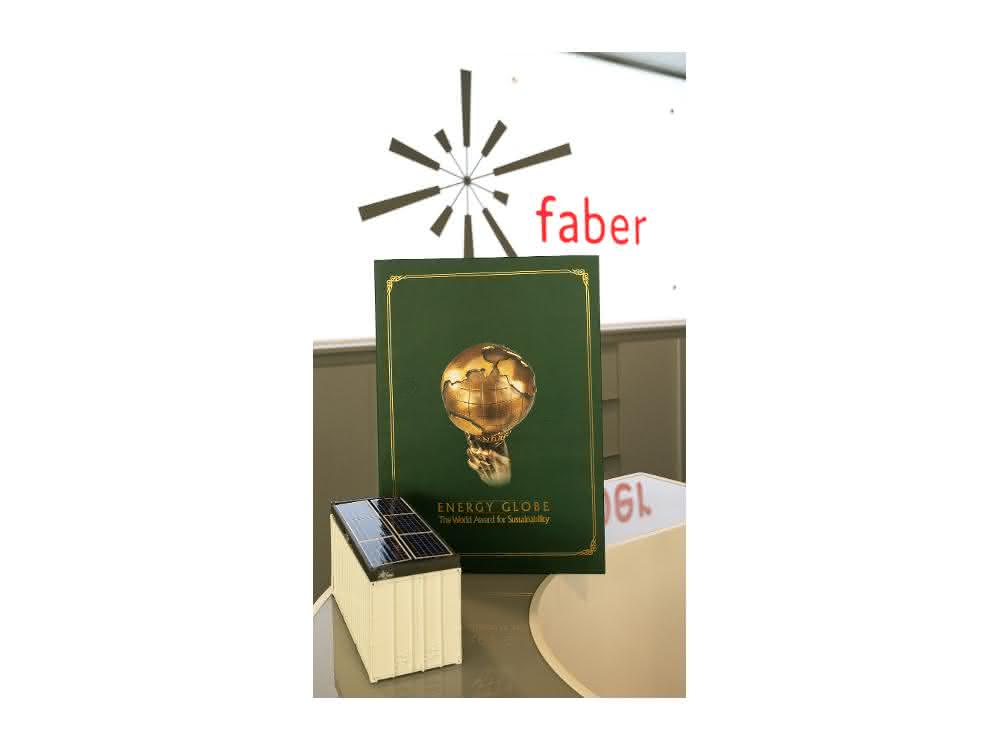 CO2-neutrale Baustelle der Zukunft: Faber erhält Energy Globe Auszeichnung für mobile Solaranlagen