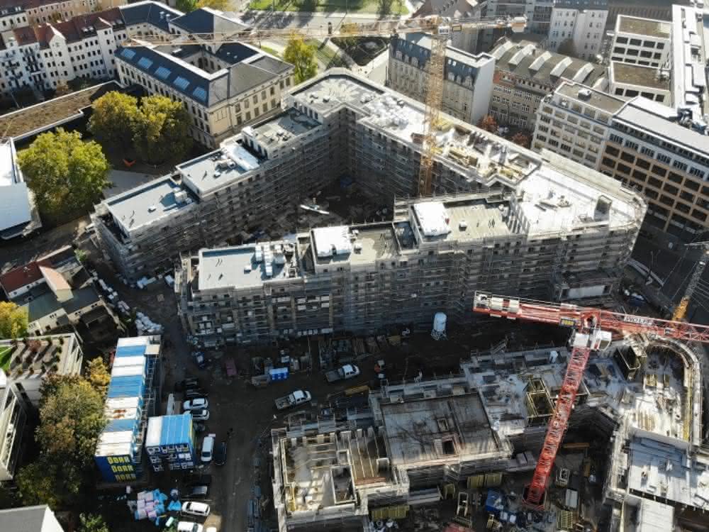Deckenfest: Rohbau für Schützengarten Dresden abgeschlossen