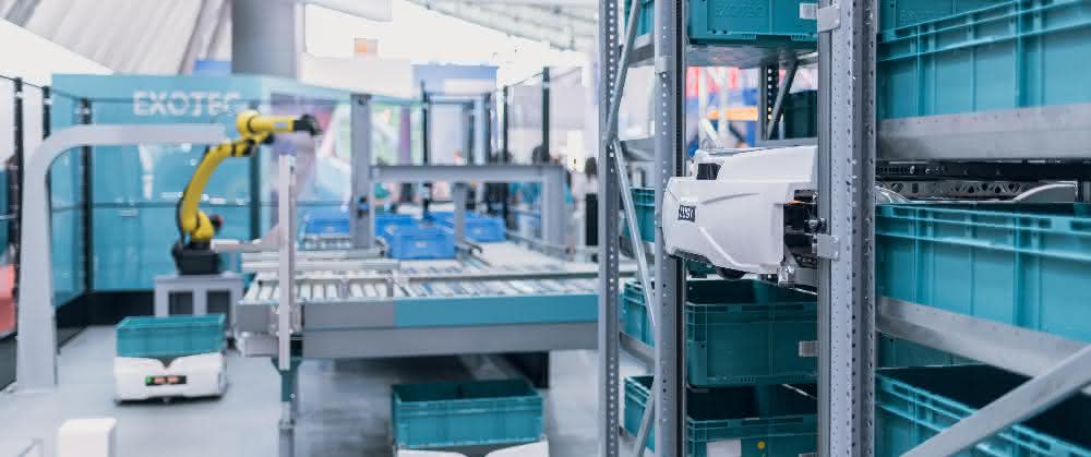 Skypod storage robot