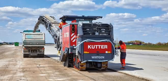 Großprojekt: Betonausbau mit Kaltfräsen am Flughafen Leipzig/Halle
