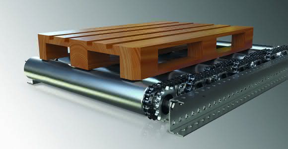 Production logistics: New pallet roller for the warehouse