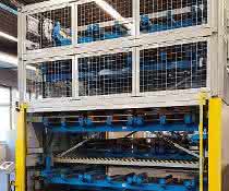 Förder- & Hebetechnik: Schmidt Auma: Paletten-Paternoster als Abkühlstrecke Foto: Schmidt Auma
