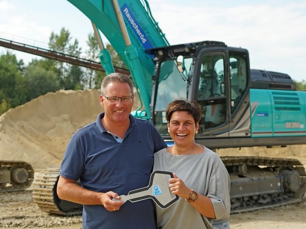 Kettenbagger: Kobelco-Flotte im Sand- und Kieswerk Rauscheröd