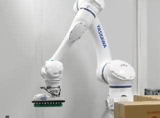 Mensch-Roboter-Kollaboration: Sicher palettieren mit dem Cobot Mensch-Roboter-Kollaboration: Sicher palettieren mit dem Cobot