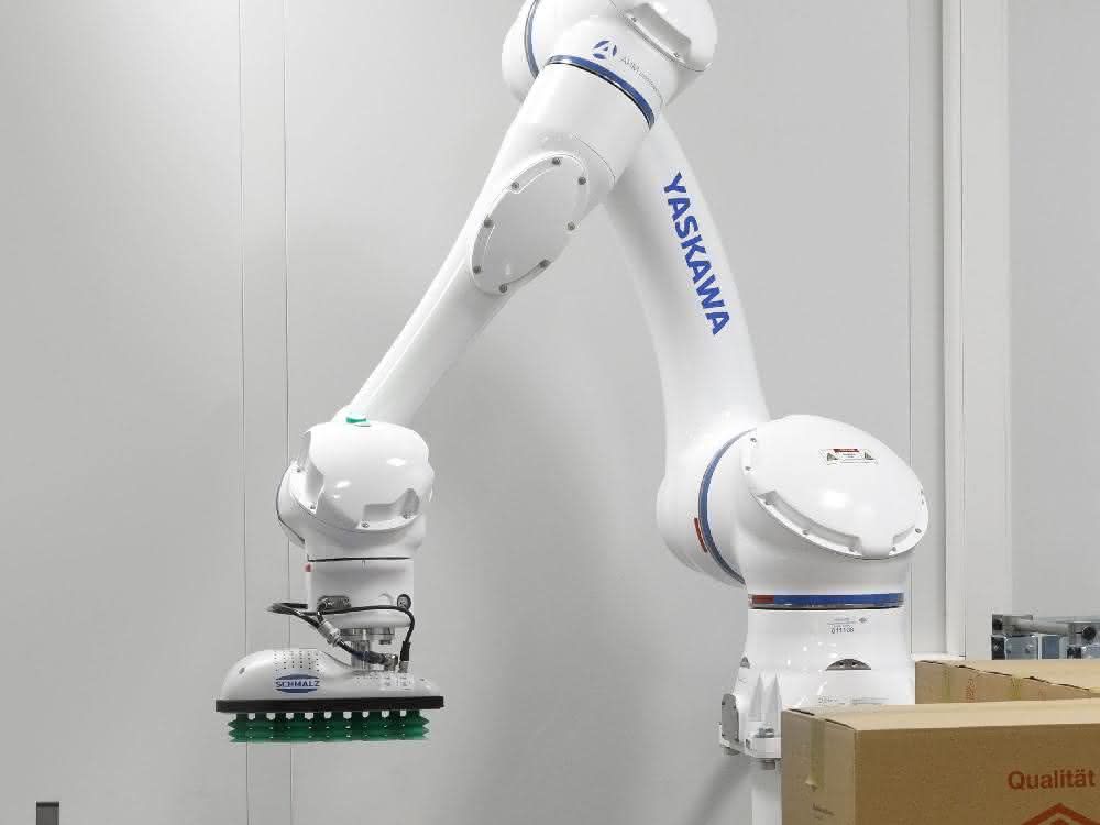 Human-robot collaboration: Safe palletizing with the Cobot