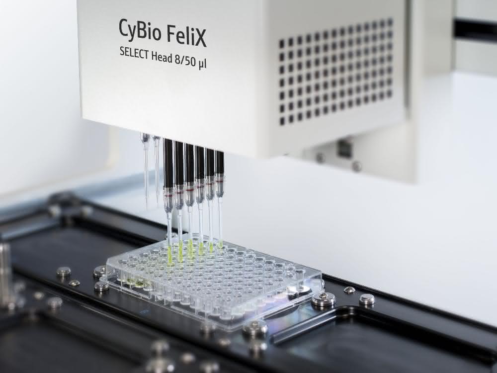 Zubehör für Liquid-Handling-Plattform: Pipettierkopf