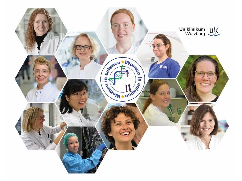 Fotocollage (Frauen vom Uniklinikum Würzburg)