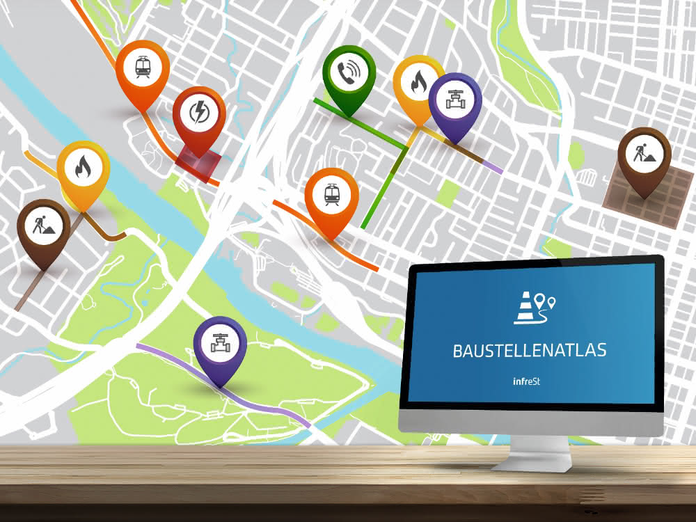 Bauwirtschaft und Versorgungswirtschaft nutzen infrest Leitungsauskunftsportal
