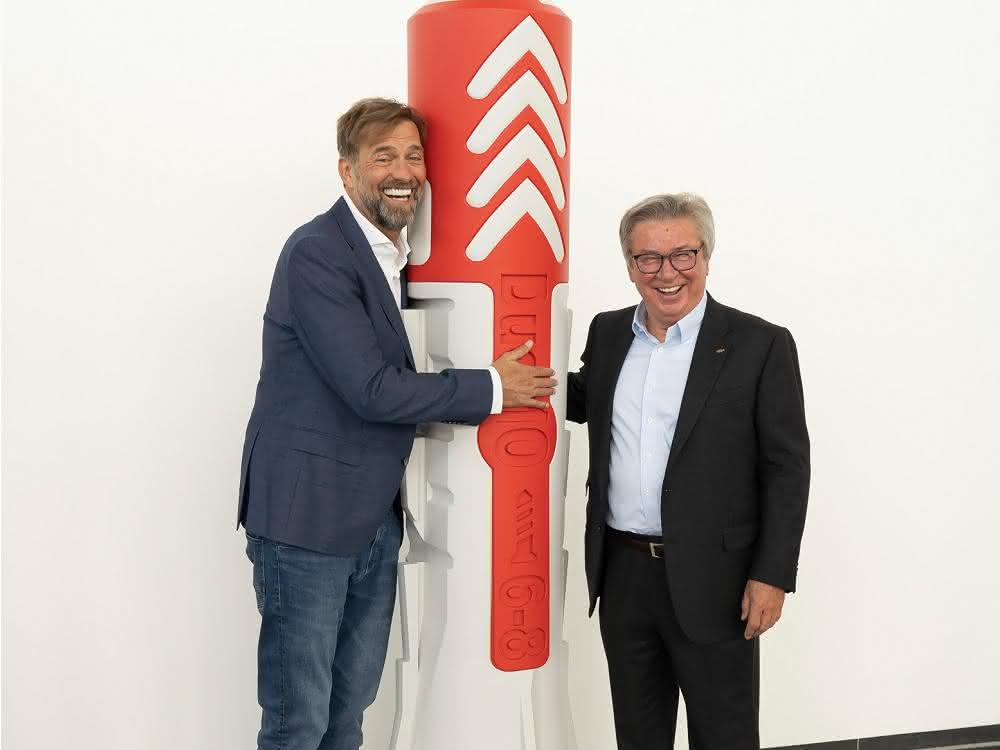 Jürgen Klopp und Inhaber Prof. Klaus Fischer