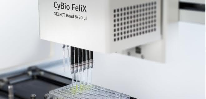 Zubehör für Liquid-Handling-Plattform: Pipettierkopf