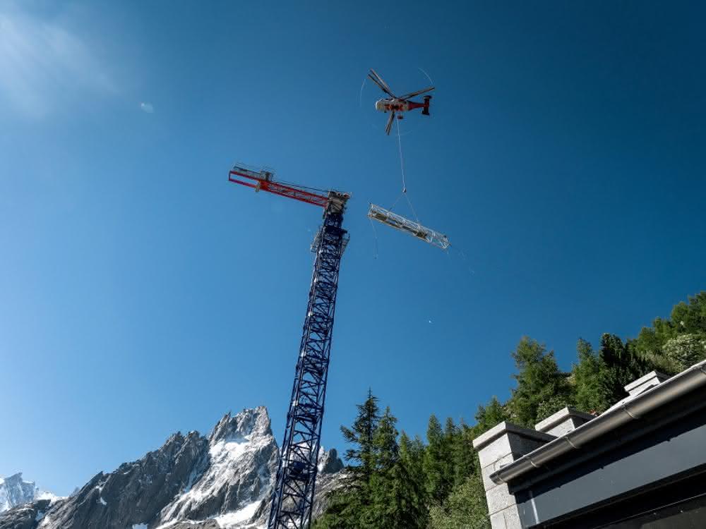 Einsatzort am Mont-Blanc