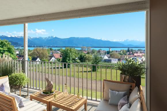 Läuft alles nach Plan, können die künftigen Eigentümer:innen ihre Wohnungen am Hammerweg in Lindau im Frühjahr 2024 beziehen.