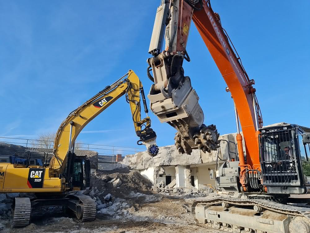 Hydraulikbagger und Frästechnik von Kemroc
