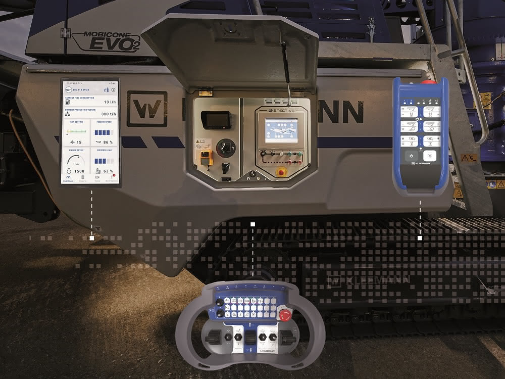 Touchpanel direkt an der Anlage