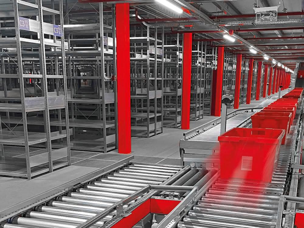 Display: META rack construction at the LogiMAT 2023