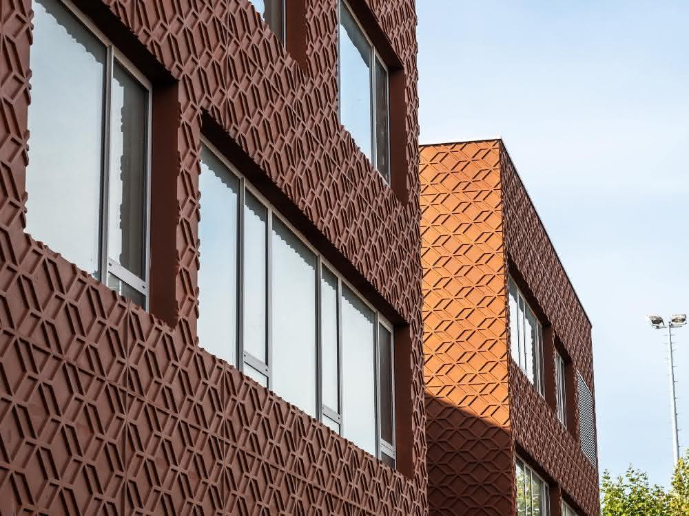 Designerfassade mit Struktur