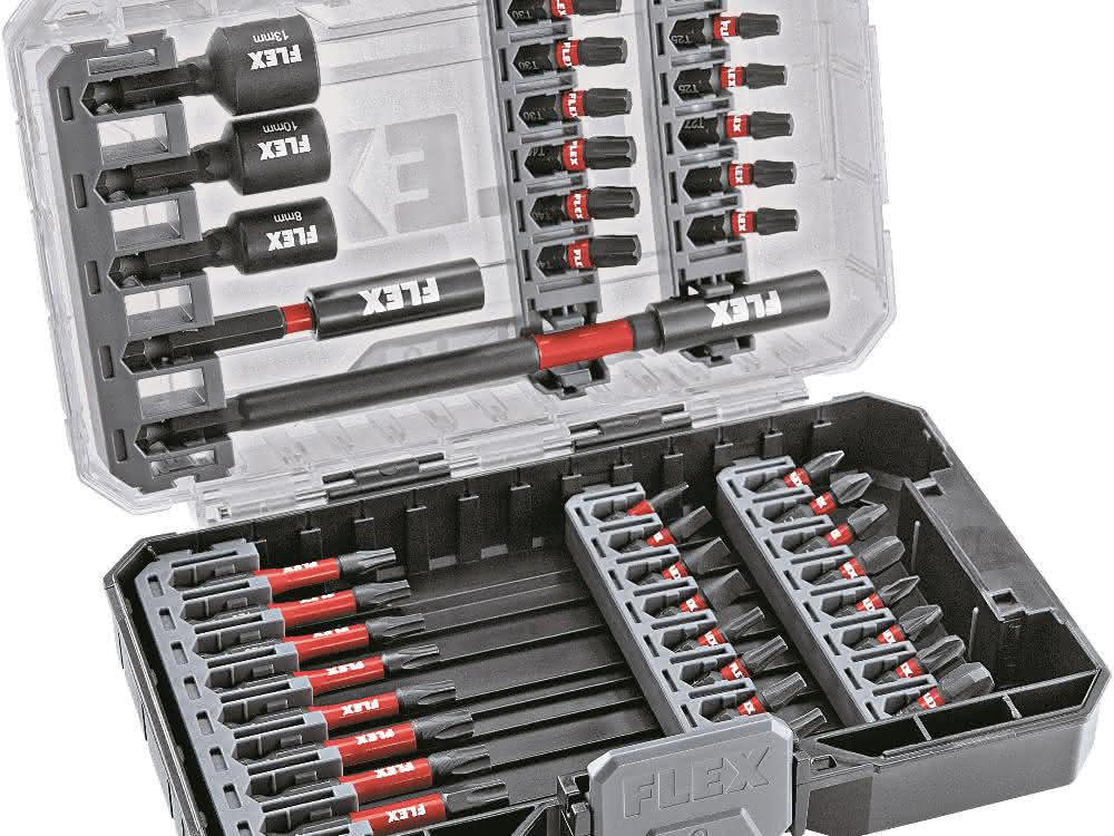 Flex erweitert Zubehör um vielseitige Multi-Tool- und Bit-Sets