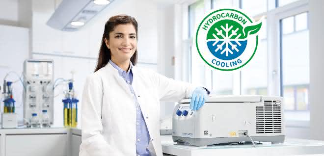 Mikrozentrifuge mit Kohlenwasserstoffkühlung