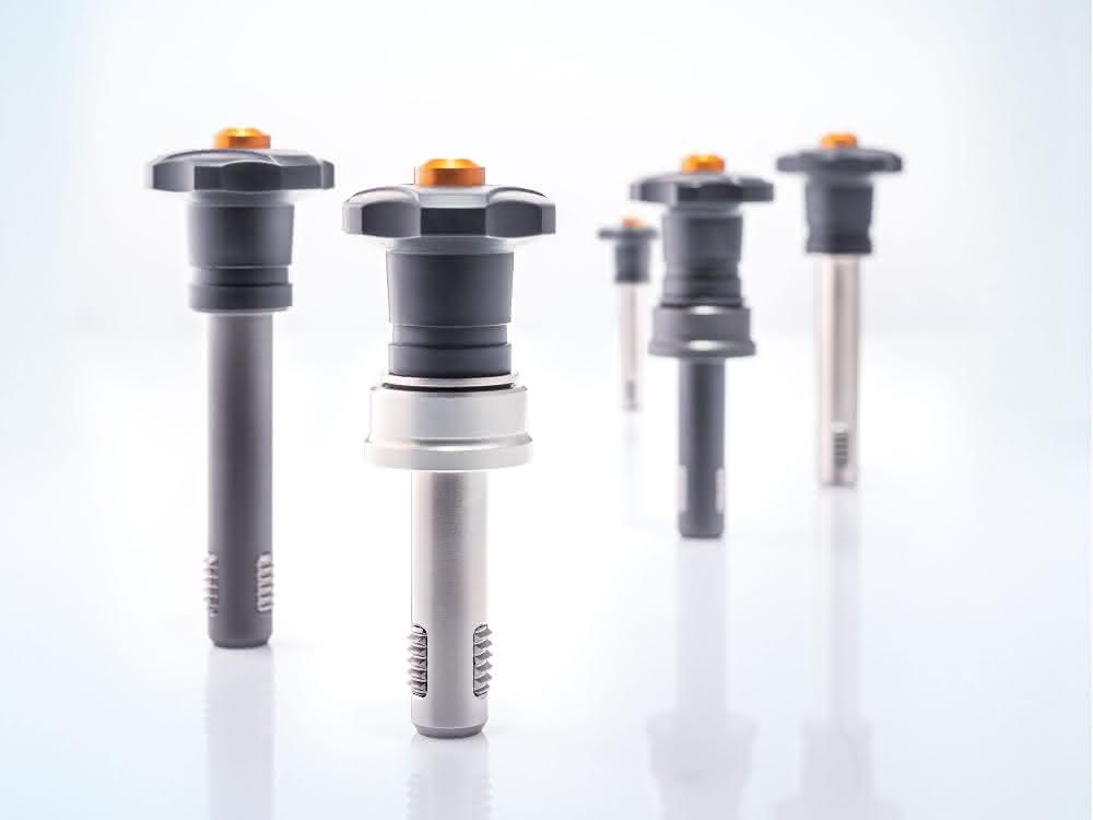 Thread locking bolt: Plug in, don't screw