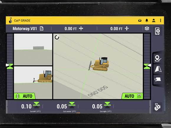 Steigerung der Produktivität auf der Baustelle dank der Cat Grade 3D-Maschinensteuerung.