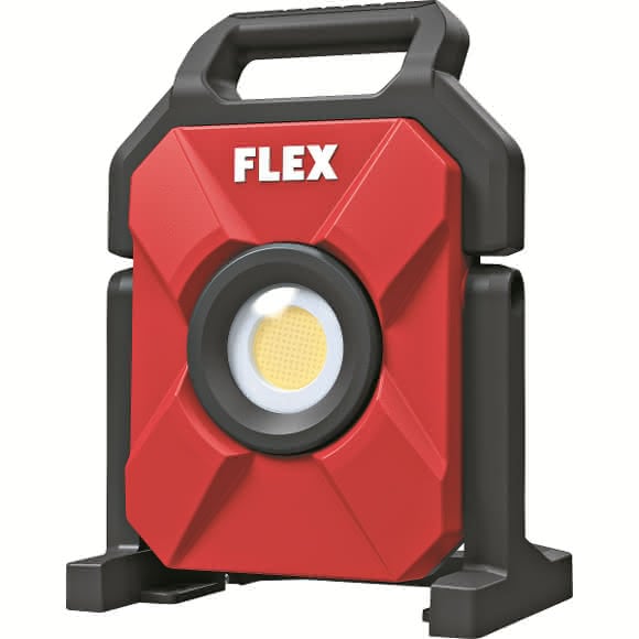 Mit leistungsstarken, hellen LEDs, wahlweise mit 5.000 oder 10.000 Lumen, punkten die neuen Akku-Baustrahler CL 5000 10.8/18.0 & CL 10000 10.8/18.0 von Flex.