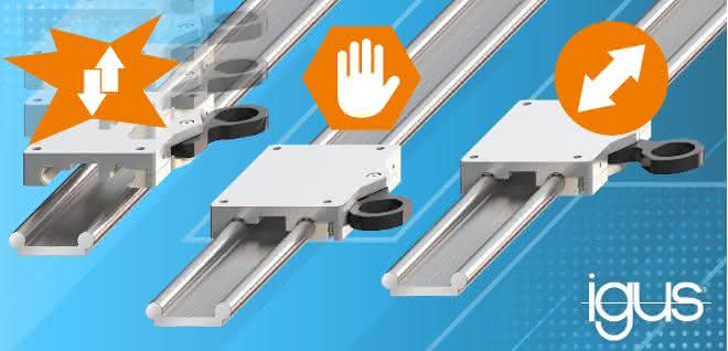 Clip, Stop &amp; Go on the rail: Take-away linear slide with locking function