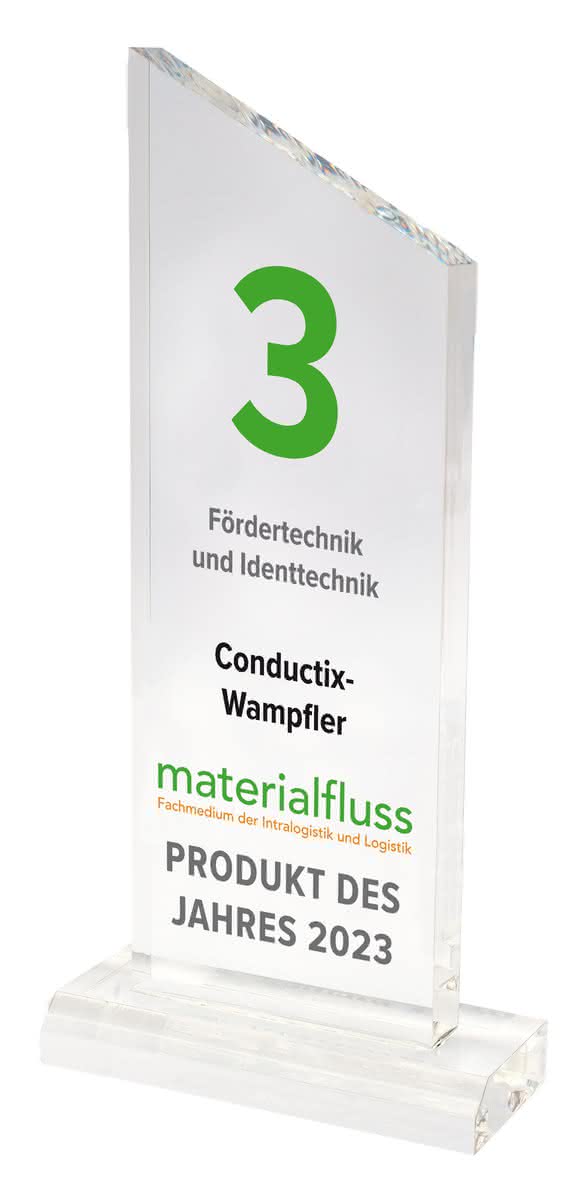 Winner material flow PRODUCTS OF THE YEAR 2023: Conductix-Wampfler: ChargeLine 0865