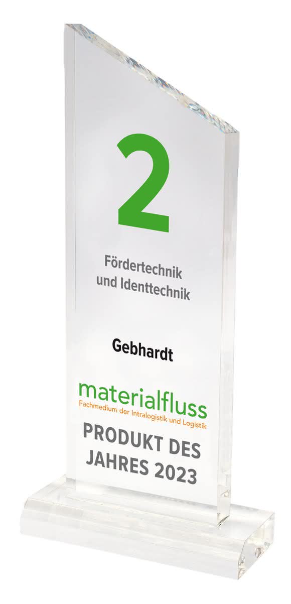 Winner material flow PRODUCTS OF THE YEAR 2023: Gebhardt Intralogistics Group: Gebhardt StoreBiter One-Level-Pallet-Shuttle (OLPS)