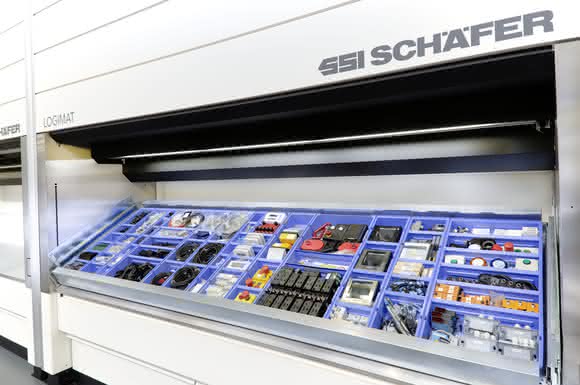Efficient design of small parts storage: SSI Logimat: The start of future-proof warehouse automation
