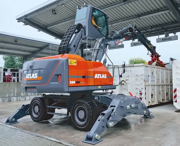 IFAT 2024: Atlas-Bagger - 100 %  batteriebetrieben