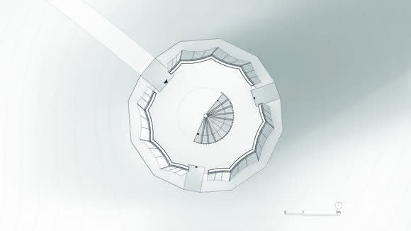 Ingenieurholzbau: Aussichtsturm mit gekrümmten großformatigen Bauteilen